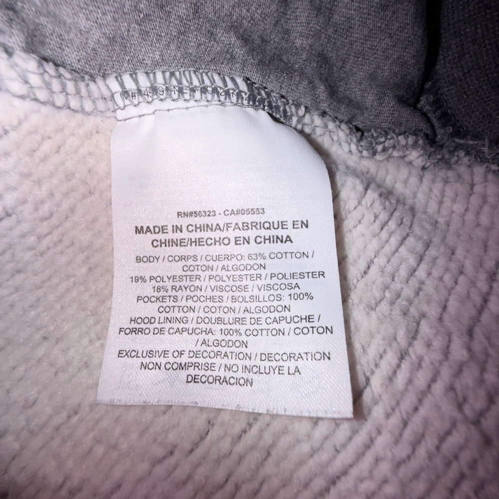 Nike Women's Rally Metallic Graphic Funnel Neck Hoodie Gray Size XL 829634-091 - Picture 7 of 8
